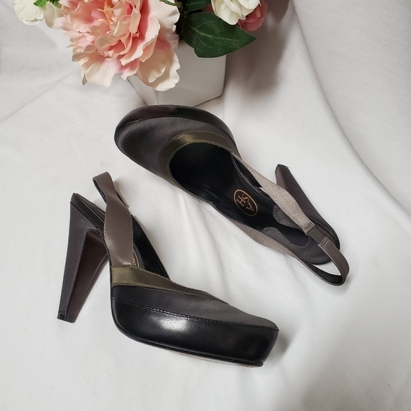 Ash slingback satin/leather heels size 39 - Picture 7 of 12